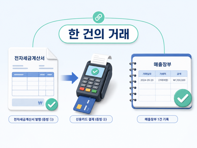 세금계산서 발급 후 카드로 결제받았다면? 매출 중복 처리 방법