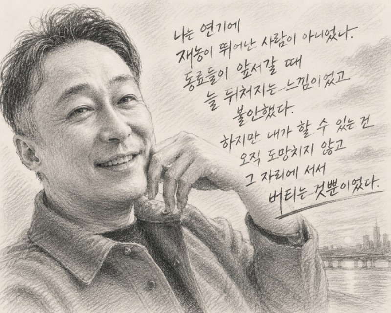 마가린 죽으로 버틴 무명 시절부터 10kg 감량까지, 배우 이성민의 눈물겨운 반전 인생