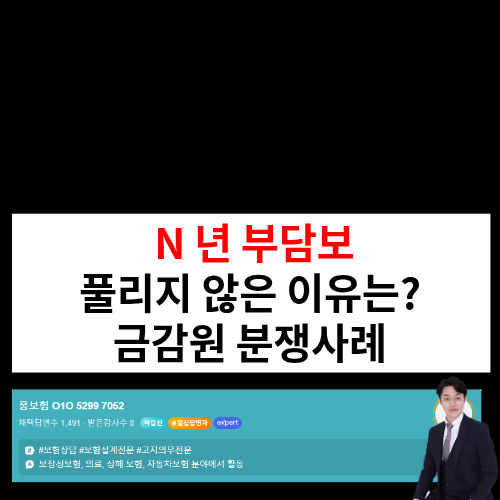 5년 동안 보험금 한 번도 안 받았는데요?" — 부담보 해제 요건 3요소를 모르면 벌어지는 일