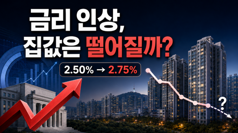 한국은행 기준금리 인상, 집값은 떨어질까? 금리와 부동산의 관계