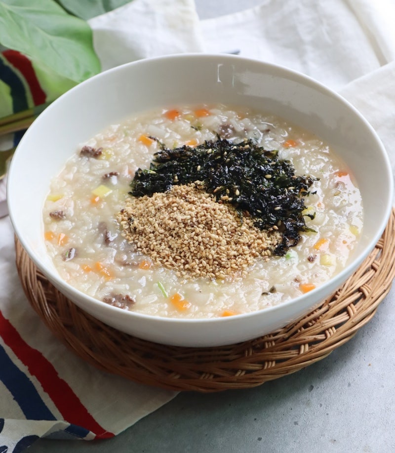 소고기죽 끓이는법 찹쌀죽 소고기야채죽 레시피