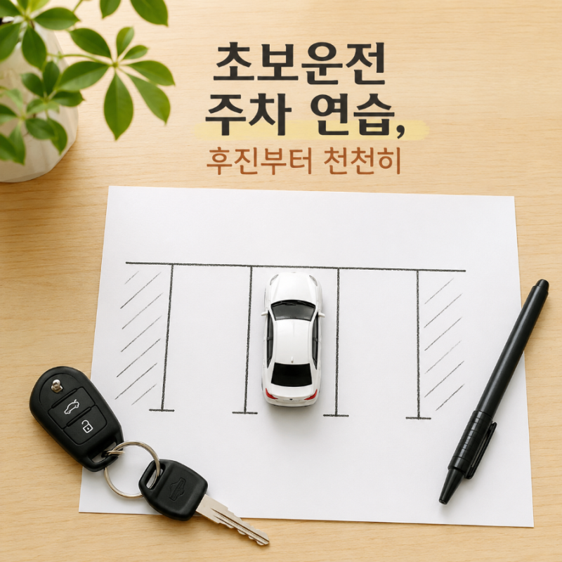 10년 장롱면허 운전연습 3편｜주차 연습 전 준비, 후진과 사이드미러 보는 법