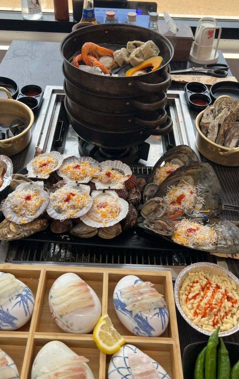 오션뷰 보며 조개구이 즐기는 무한조개포차 을왕리본점 을왕리해수욕장 맛집