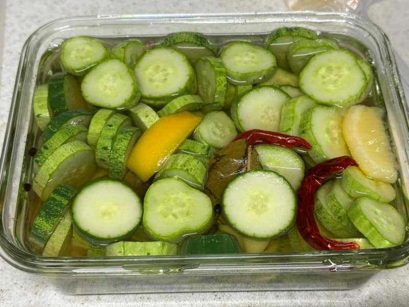 양조식초 사과식초 활용법 빛담은바이오로 피클부터 미역냉국까지 만들어본 후기
