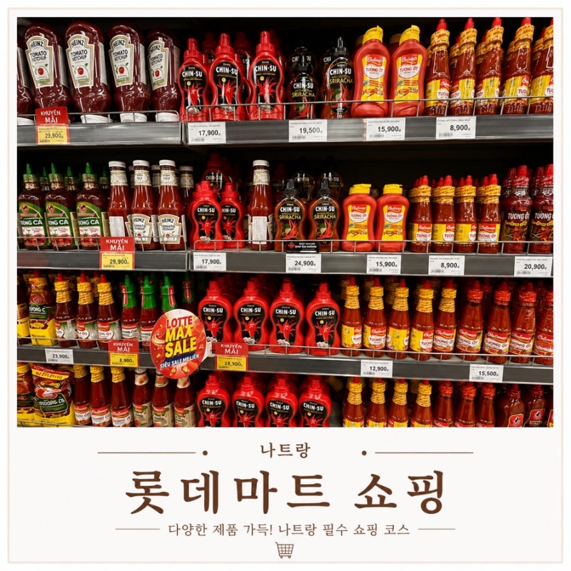 베트남 나트랑 롯데마트 쇼핑리스트 : 다우니 향기템, 치약, 바디워시, 신라면