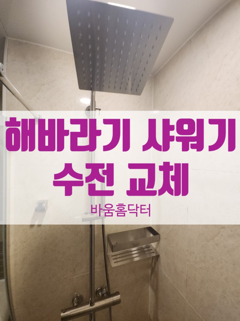 양천구 목동 해바라기 샤워기 교체 욕실 샤워 수전 설치