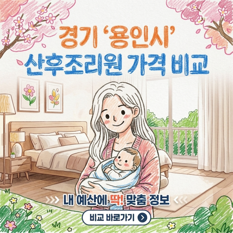 용인 산후조리원 가격 비교 2026년 3월 가격 기준