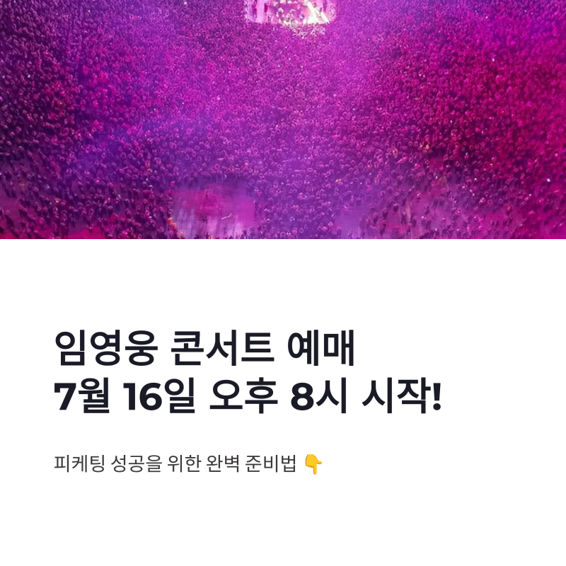 임영웅 콘서트 예매 놀티켓 피케팅 일정과 성공 준비법