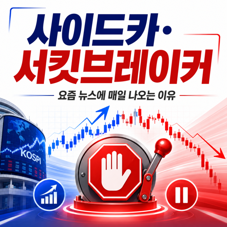 <b>사이드카</b> 뜻 · <b>서킷브레이커</b> 뜻, 요즘 뉴스에서 자주보이는 이유