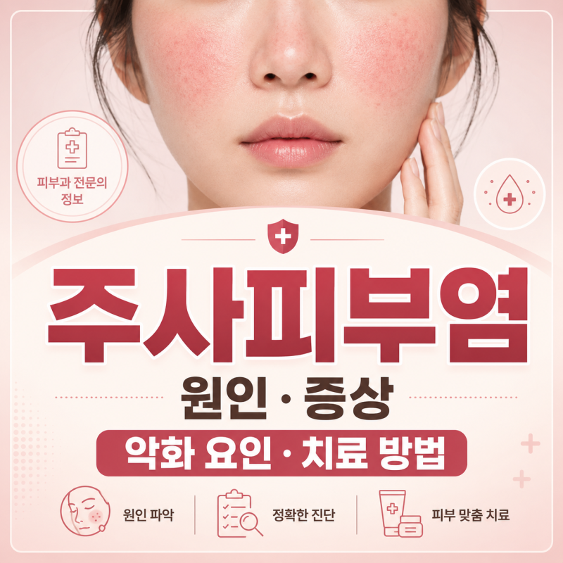 주사피부염 원인과 증상, 악화 요인·치료 방법 정리
