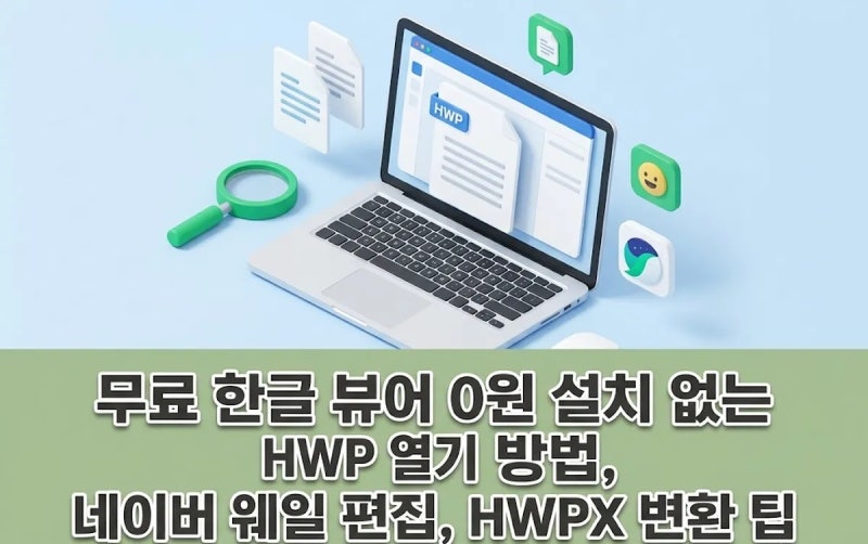 한글 뷰어 설치 없이 HWP 파일 열어 보는 방법 (+ 편집, 수정하는 방법) 네이버 웨일 편집, HWPX ....