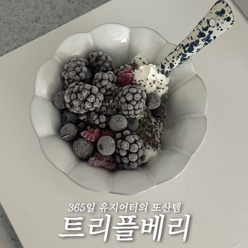 365일 유지어터의 또산템, 트리플베리를 활용한 초간단 요거트볼 레시피
