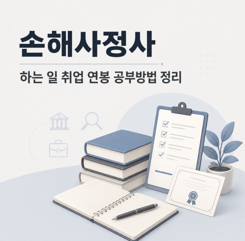 손해사정사 하는 일 취업 연봉 공부방법 정리