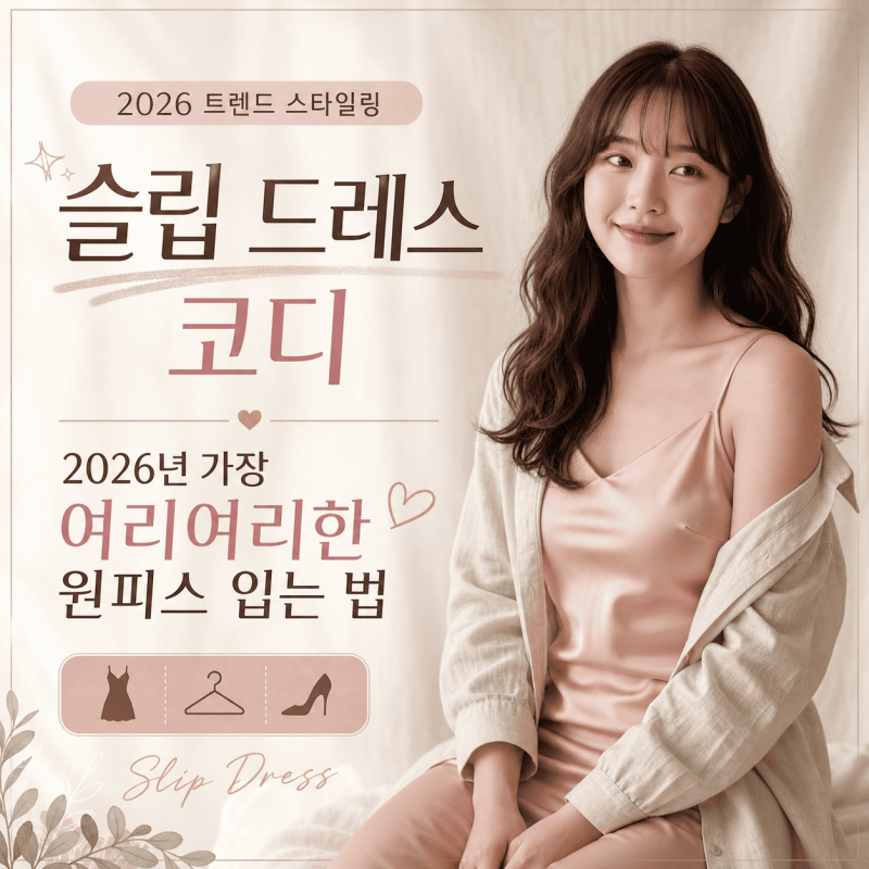 슬립 드레스 코디 — 2026년 가장 여리여리한 원피스 입는 법