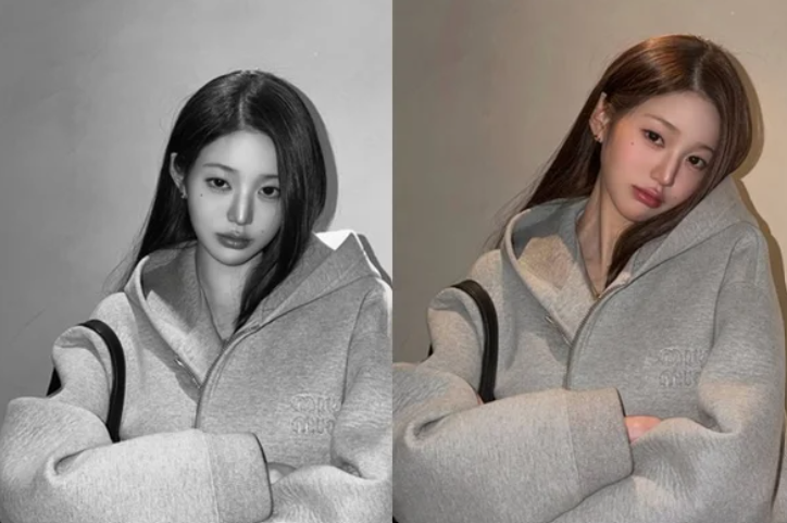 장원영 팔짱 논란 정면 돌파? 같은 포즈 사진 공개한 이유
