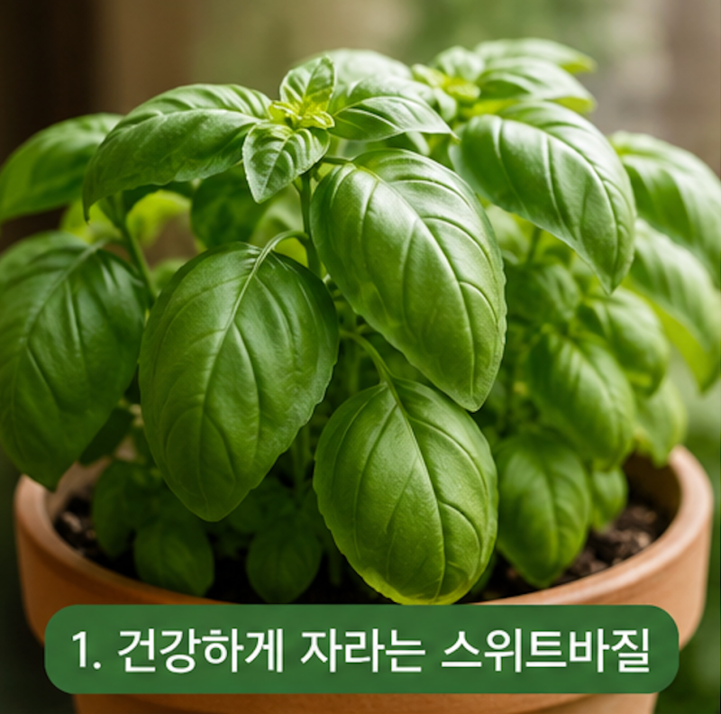 스위트바질 키우기, 물주기부터 꽃 관리까지 초보자도 실패 없는 재배법