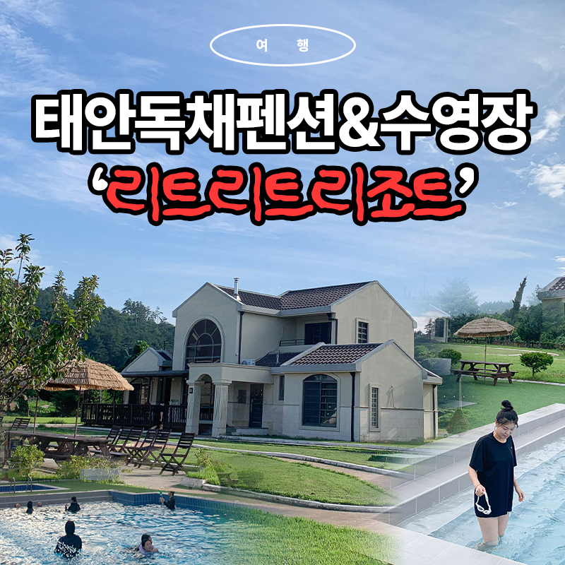 여기 태안 맞아!? 외국같은 수영장과 태안 독채펜션 추천 ft. 나는솔로31기 촬영지 '리트리트....