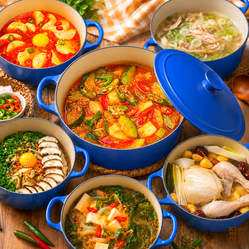 무쇠솥 장점과 활용 요리 6가지 솥밥 국 찌개 삼계탕 만들기
