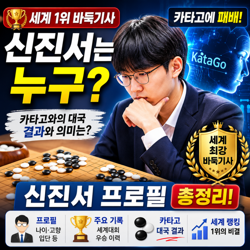 신진서는 누구? 카타고에 패배한 세계 최강 바둑기사 프로필 총정리
