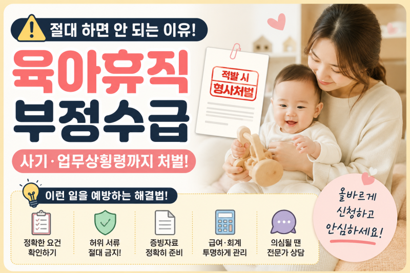 800만 원 때문에 재판까지… 육아휴직 부정수급 실제 사례