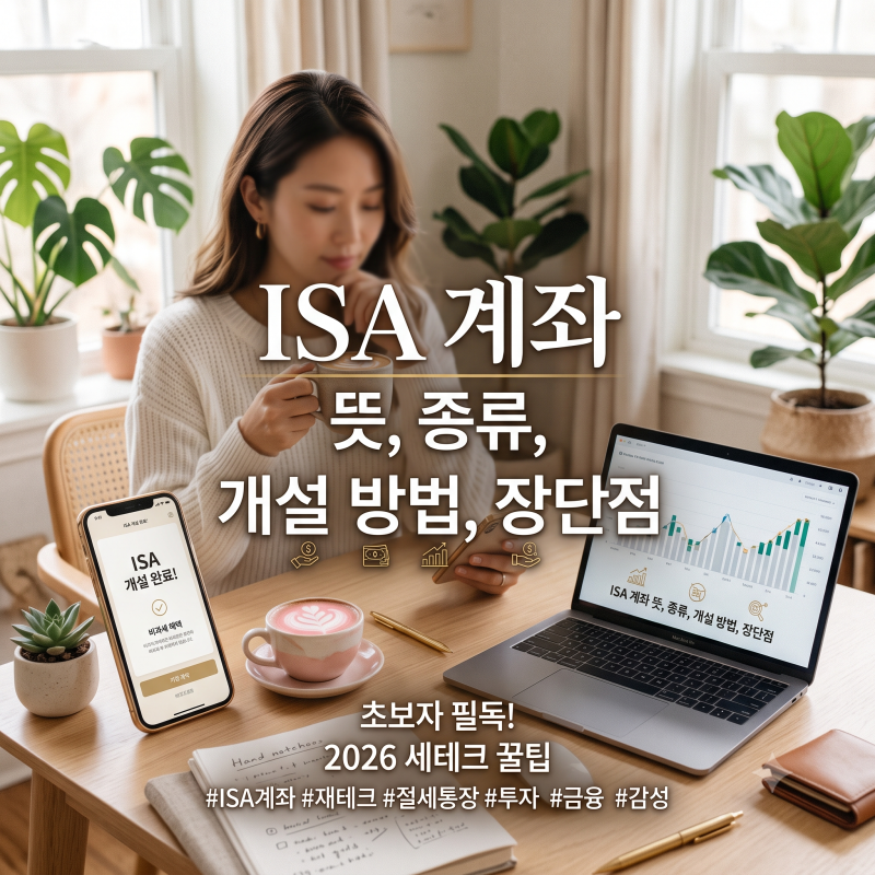 ISA 계좌 뜻 종류 개설 방법 장단점, 3년 직접 굴려본 솔직 후기 (2026년 최신)