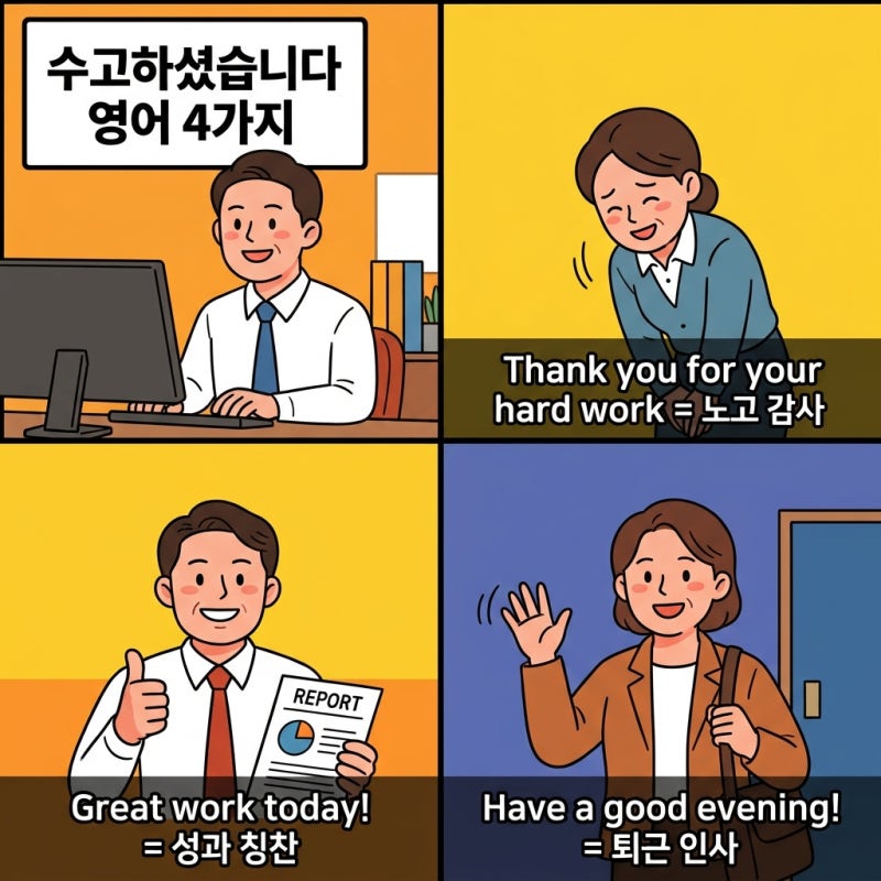 수고하셨습니다 영어로, 직역하는 순간 무례해질 수 있습니다 (상황별 표현)