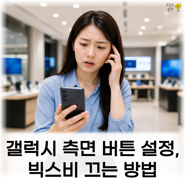 갤럭시 측면 버튼 설정, 빅스비 끄기로 업무 시간과 불필요한 방문 비용 줄이기