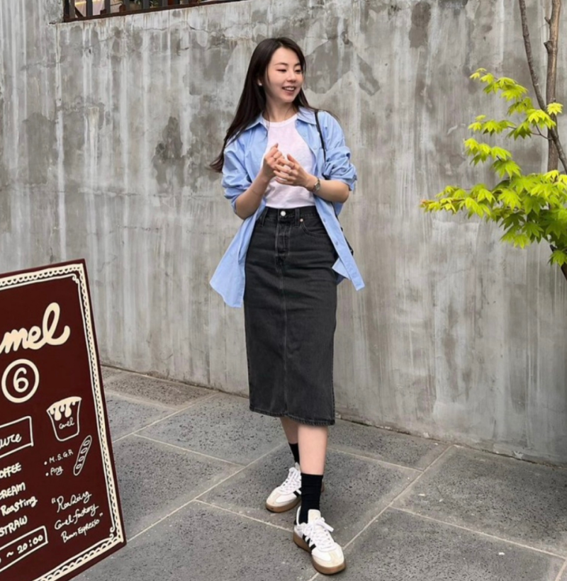 7만원대로 완성…안소희 미니멀룩 따라 입기 쉬운 여름 코디