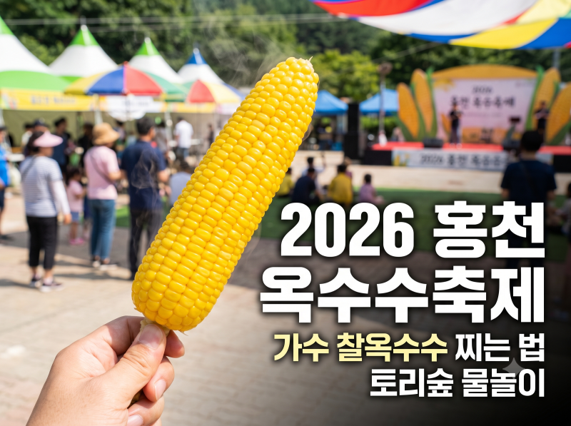홍천 옥수수축제 2026 기본정보·가수 라인업·먹거리·가볼만한곳·일정·주차·가격·프로그....