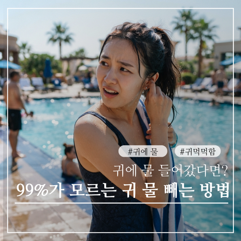 귀에 물 들어갔을 때 면봉 사용하면 안 되는 이유