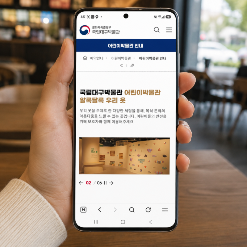 국립대구박물관 어린이박물관 예약 방법 회차 시간 입장료