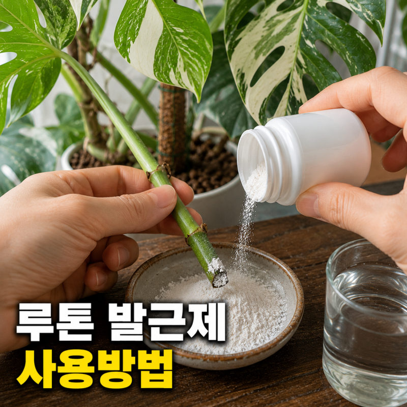 루톤 발근제 사용하는 방법, 삽목 성공률 높이는 치트키