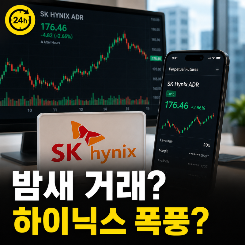 SK하이닉스 ADR 파생상품 상장 무기한 선물 24시간 거래 가능