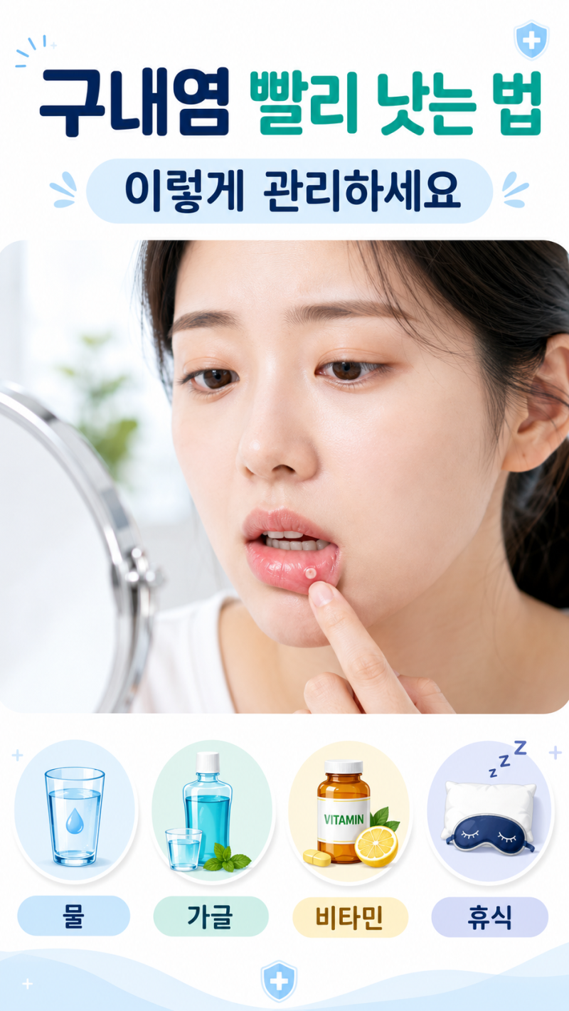 구내염 빨리 낫는 법｜원인·증상·종류 4가지와 도움 되는 영양제 정리
