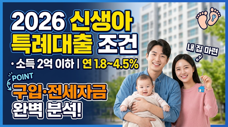 신생아 특례대출 조건 총정리