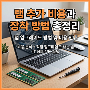 노트북 램 추가 비용 결론부터 확인하는 체크리스트