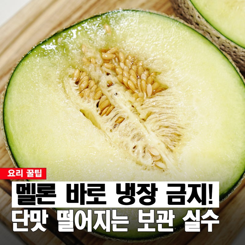 멜론 사자마자 냉장고 넣지 마세요! 오래 두고 맛있게 먹는 멜론 보관법