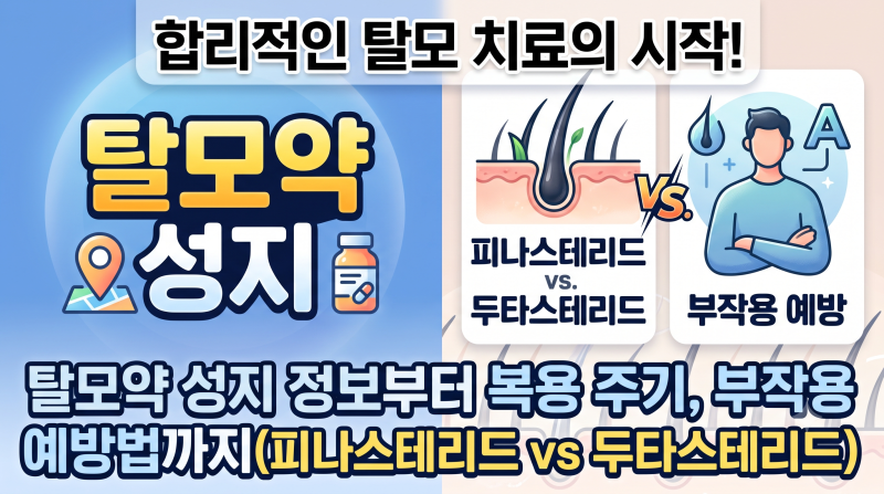 합리적인 탈모 치료의 시작! 탈모약 성지 정보부터 복용 주기, 부작용 예방법까지(피나스테....