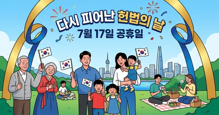 대한민국 헌법 탄생일 '<b>제헌절</b>'...다시 공휴일로 국민 품으로... 
