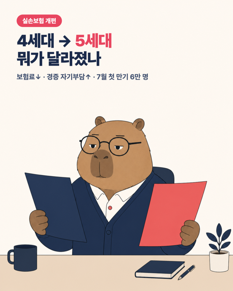 5세대 실손보험, 갈아타야 하나 말아야 하나