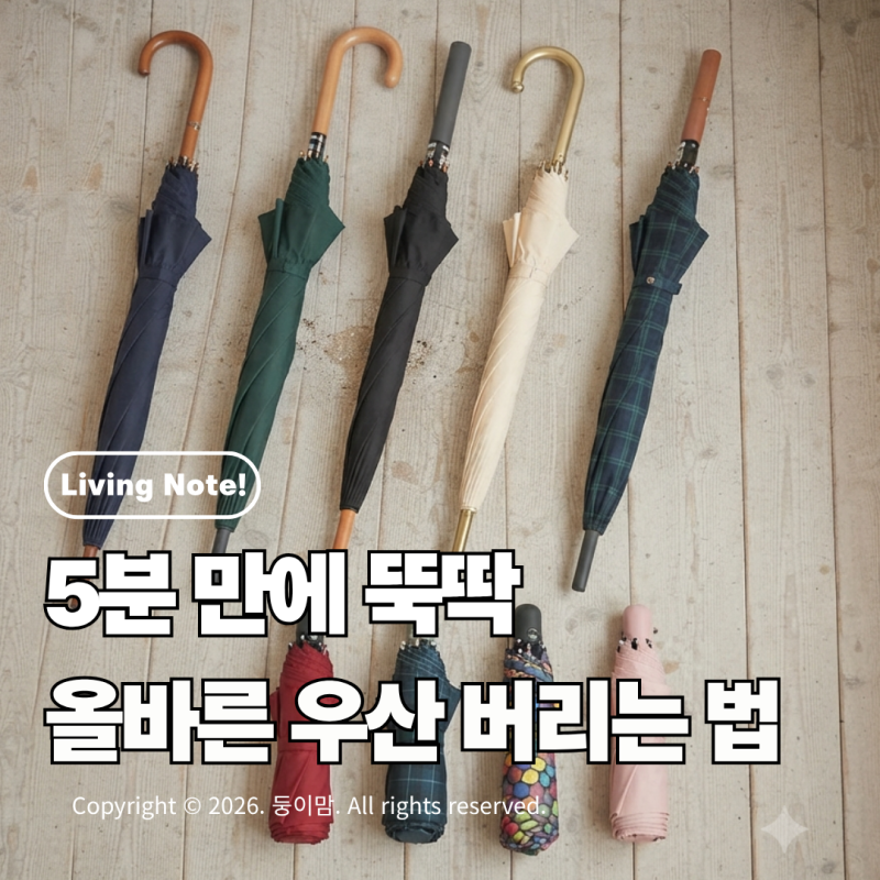장마철 필수 살림! 고장 난 우산 분리수거 및 올바른 분리배출 방법