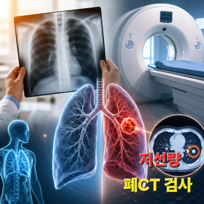 폐 엑스레이로 암 발견 가능할까? 저선량 폐CT 차이점 및 검사 비용 안내