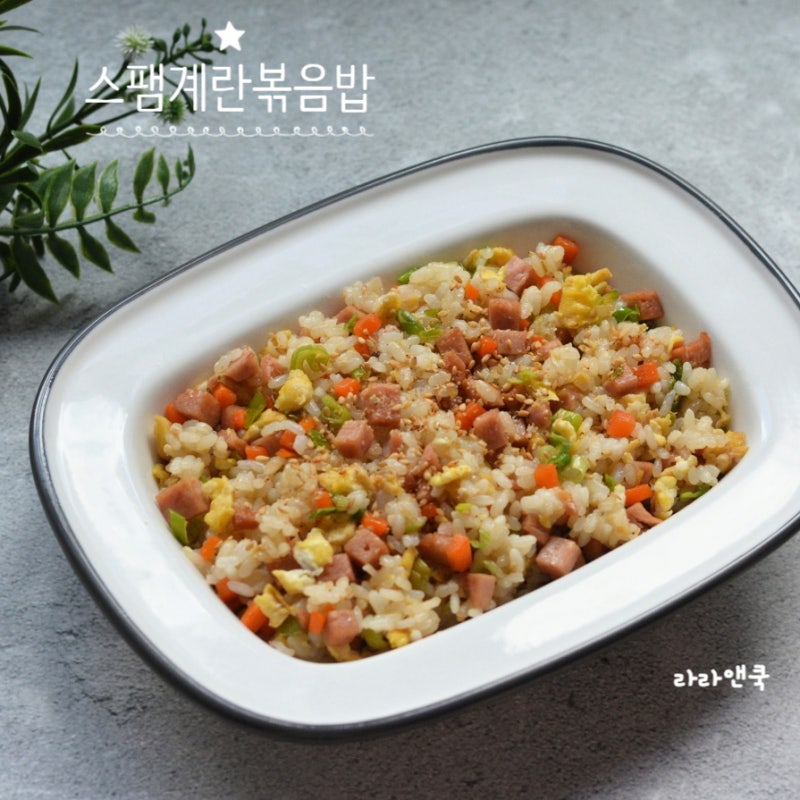10분 컷 초간단 한 그릇 요리, 스팸 계란 볶음밥 레시피