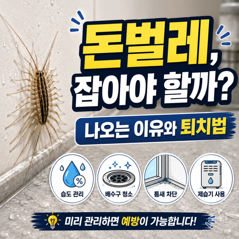 돈벌레 퇴치법, 왜 집에 나타날까? 습기 제거와 예방법