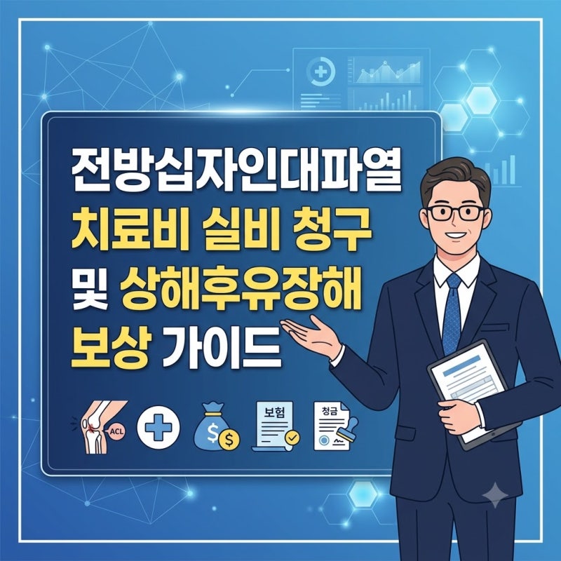 전방십자인대파열 치료비 실비 청구와 상해후유장해 보험금 수령 조건
