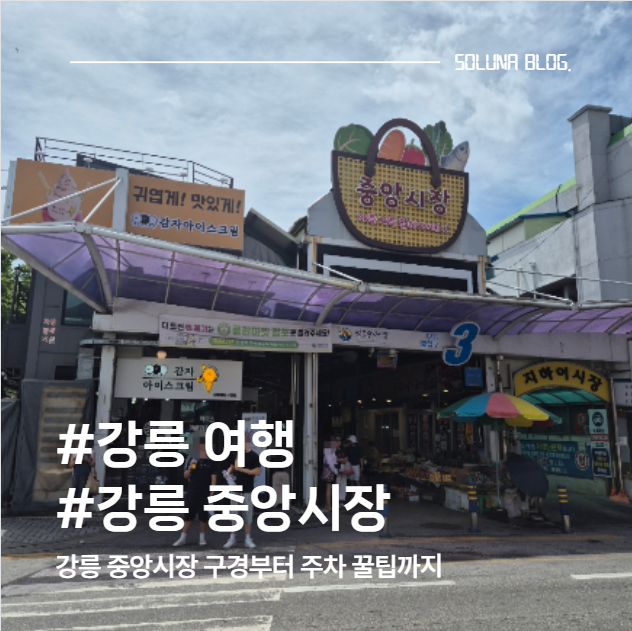 강릉 나들이 : 강릉 중앙시장 구경 / 강릉 중앙시장 공영주차장 추천 무료주차 팁