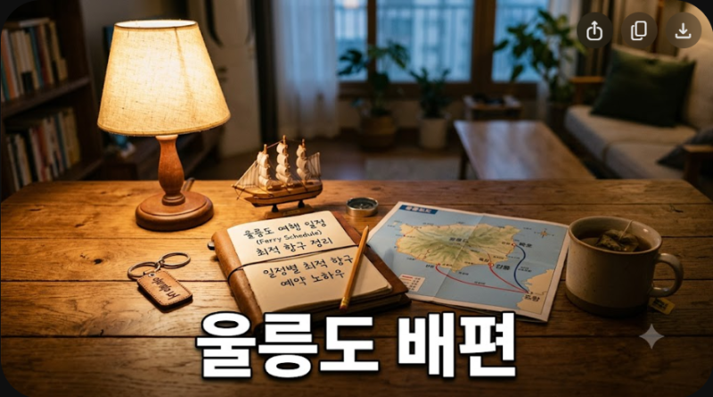 울릉도 배편 완벽 정리, 일정별 최적의 항구와 예약 노하우