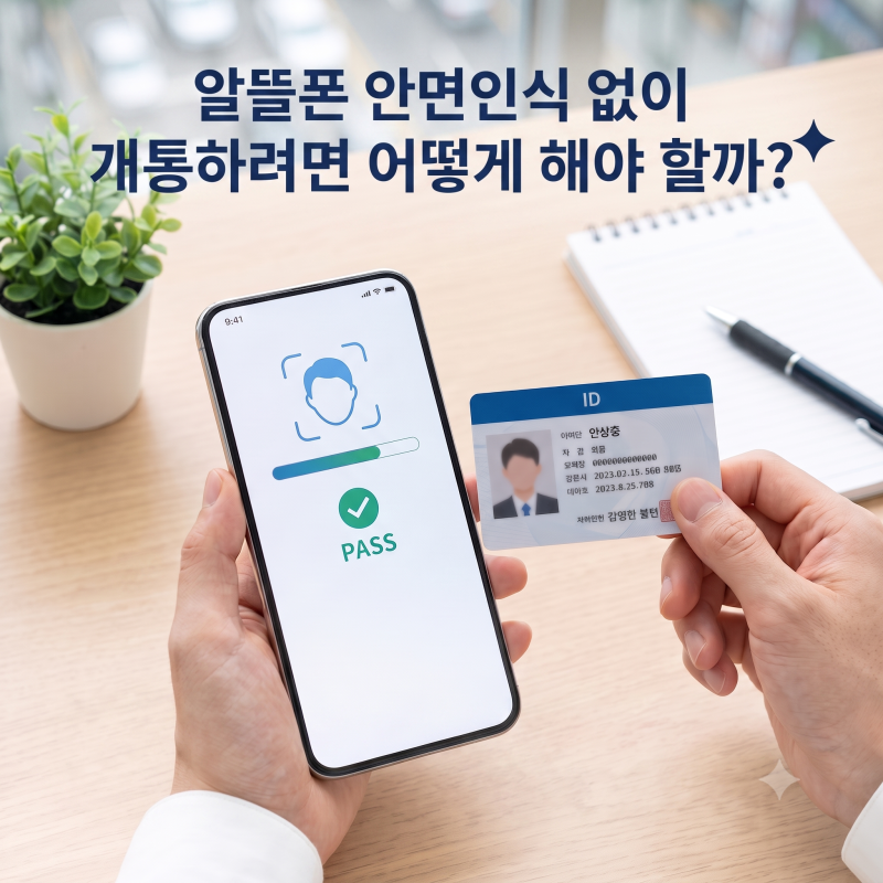 알뜰폰 안면인식 없이 개통하려면 어떻게 해야 할까?