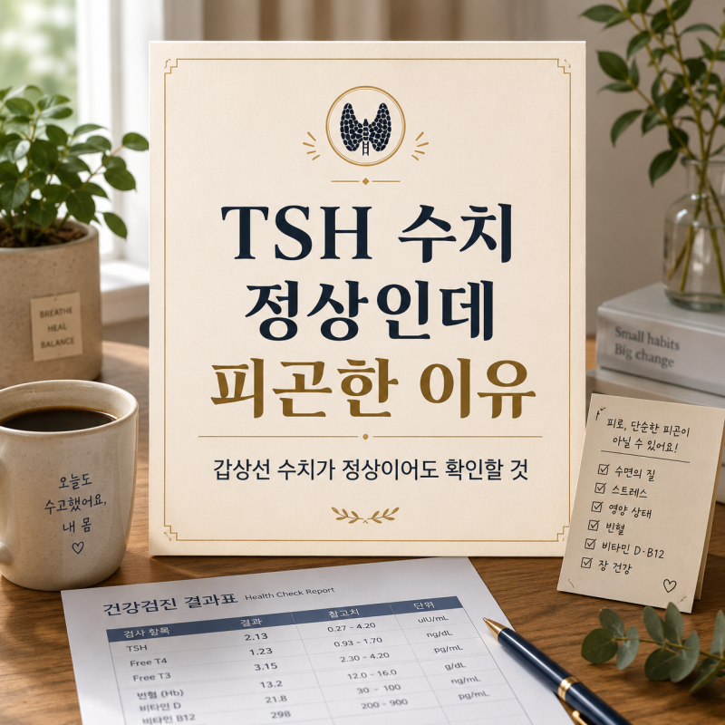 갑상선 수치(TSH) 정상인데 피곤한 이유