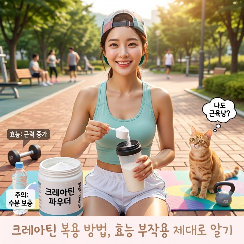 크레아틴 복용 방법, 효능 부작용 제대로 알기
